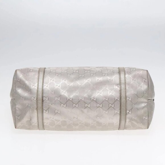 GUCCI GG implementation Tote Bag PVC Silver Auth - Picture 12 of 16